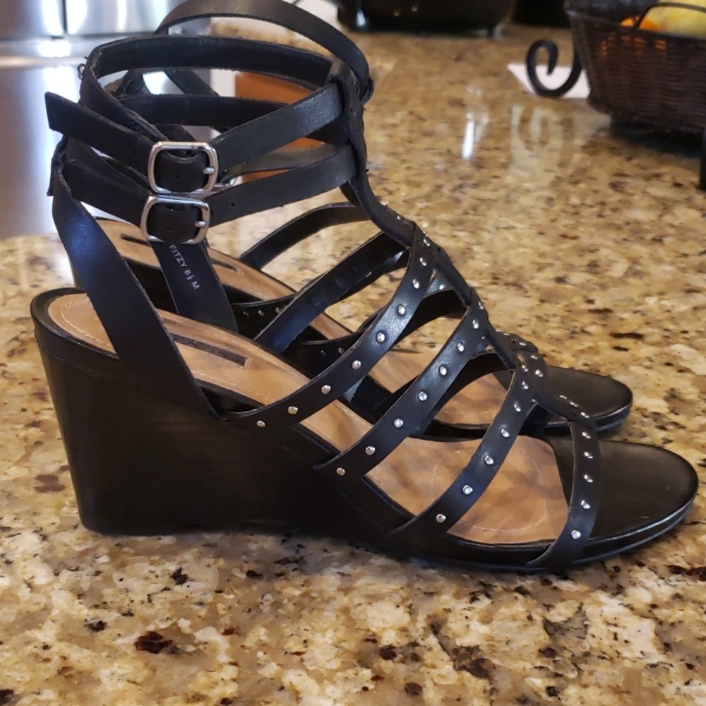 Tahari Strappy Wedge Sandals "Fitzy"